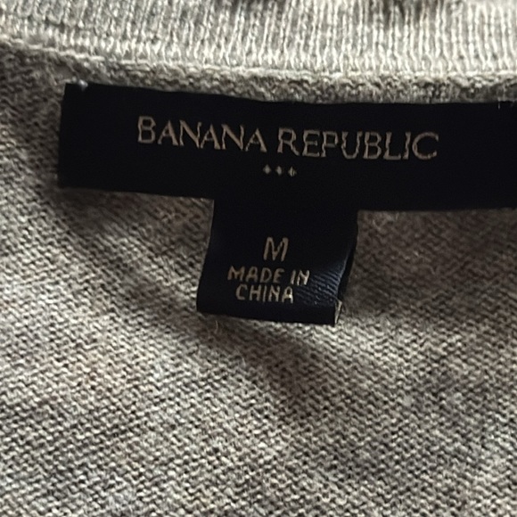 Banana Republic ruffle trim button down long sleeves cardigan sweater cotton M - Picture 5 of 6